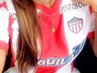 Hincha - Tribunera - Chica - Fanatica de la Barra: Frente Rojiblanco Sur • Club: Junior de Barranquilla