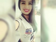 Hincha - Tribunera - Chica - Fanatica de la Barra: Garra Blanca • Club: Colo-Colo