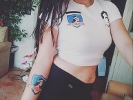 Hincha - Tribunera - Chica - Fanatica de la Barra: Garra Blanca • Club: Colo-Colo