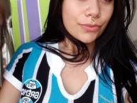 Hincha - Tribunera - Chica - Fanatica de la Barra: Geral do Grêmio • Club: Grêmio