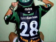 Hincha - Tribunera - Chica - Fanatica de la Barra: La Banda del Pueblo Viejo • Club: San Martín de San Juan