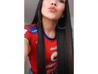 Hincha - Tribunera - Chica - Fanatica de la Barra: La Banda Tricolor • Club: Deportivo Pasto