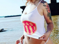 Hincha - Tribunera - Chica - Fanatica de la Barra: La Gloriosa 22 • Club: Sarmiento de Resistencia