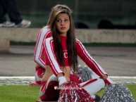 Hincha - Tribunera - Chica - Fanatica de la Barra: La Guardia Albi Roja Sur • Club: Independiente Santa Fe