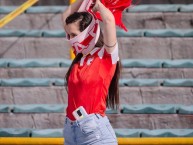 Hincha - Tribunera - Chica - Fanatica de la Barra: La Guardia Albi Roja Sur • Club: Independiente Santa Fe