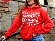 Hincha - Tribunera - Chica - Fanatica de la Barra: La Guardia Albi Roja Sur • Club: Independiente Santa Fe