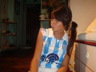 Hincha - Tribunera - Chica - Fanatica de la Barra: La Guardia Imperial • Club: Racing Club