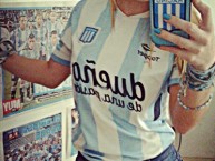 Hincha - Tribunera - Chica - Fanatica de la Barra: La Guardia Imperial • Club: Racing Club