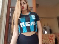 Hincha - Tribunera - Chica - Fanatica de la Barra: La Guardia Imperial • Club: Racing Club • País: Argentina