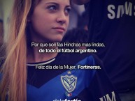 Hincha - Tribunera - Chica - Fanatica de la Barra: La Pandilla de Liniers • Club: Vélez Sarsfield • País: Argentina