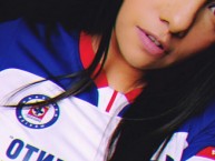 Hincha - Tribunera - Chica - Fanatica de la Barra: La Sangre Azul • Club: Cruz Azul