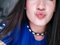 Hincha - Tribunera - Chica - Fanatica de la Barra: La Sangre Azul • Club: Cruz Azul