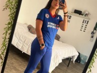 Hincha - Tribunera - Chica - Fanatica de la Barra: La Sangre Azul • Club: Cruz Azul