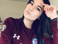 Hincha - Tribunera - Chica - Fanatica de la Barra: La Sangre Azul • Club: Cruz Azul