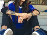 Hincha - Tribunera - Chica - Fanatica de la Barra: La Sangre Azul • Club: Cruz Azul