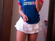 Hincha - Tribunera - Chica - Fanatica de la Barra: La Sangre Azul • Club: Cruz Azul