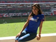 Hincha - Tribunera - Chica - Fanatica de la Barra: La Sangre Azul • Club: Cruz Azul