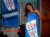 Hincha - Tribunera - Chica - Fanatica de la Barra: Los Cruzados • Club: Universidad Católica