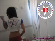 Hincha - Tribunera - Chica - Fanatica de la Barra: Los Cruzados • Club: Universidad Católica