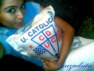 Hincha - Tribunera - Chica - Fanatica de la Barra: Los Cruzados • Club: Universidad Católica