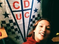 Hincha - Tribunera - Chica - Fanatica de la Barra: Los Cruzados • Club: Universidad Católica