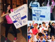 Hincha - Tribunera - Chica - Fanatica de la Barra: Los Cruzados • Club: Universidad Católica