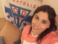 Hincha - Tribunera - Chica - Fanatica de la Barra: Los Cruzados • Club: Universidad Católica