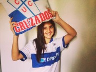 Hincha - Tribunera - Chica - Fanatica de la Barra: Los Cruzados • Club: Universidad Católica