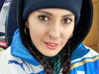 Hincha - Tribunera - Chica - Fanatica de la Barra: Los Cruzados • Club: Universidad Católica