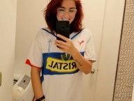 Hincha - Tribunera - Chica - Fanatica de la Barra: Los Cruzados • Club: Universidad Católica