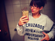 Hincha - Tribunera - Chica - Fanatica de la Barra: Los Cruzados • Club: Universidad Católica