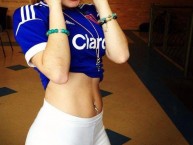 Hincha - Tribunera - Chica - Fanatica de la Barra: Los de Abajo • Club: Universidad de Chile - La U