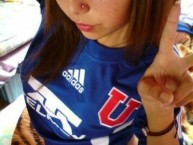 Hincha - Tribunera - Chica - Fanatica de la Barra: Los de Abajo • Club: Universidad de Chile - La U