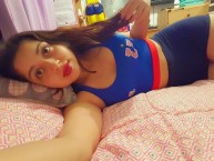 Hincha - Tribunera - Chica - Fanatica de la Barra: Los de Abajo • Club: Universidad de Chile - La U