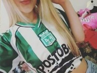 Hincha - Tribunera - Chica - Fanatica de la Barra: Los del Sur • Club: Atlético Nacional