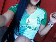 Hincha - Tribunera - Chica - Fanatica de la Barra: Los del Sur • Club: Atlético Nacional