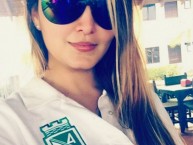 Hincha - Tribunera - Chica - Fanatica de la Barra: Los del Sur • Club: Atlético Nacional