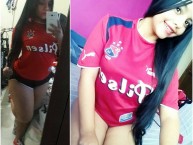 Hincha - Tribunera - Chica - Fanatica de la Barra: Rexixtenxia Norte • Club: Independiente Medellín