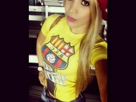 Hincha - Tribunera - Chica - Fanatica de la Barra: Sur Oscura • Club: Barcelona Sporting Club