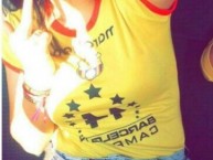 Hincha - Tribunera - Chica - Fanatica de la Barra: Sur Oscura • Club: Barcelona Sporting Club