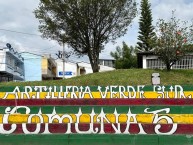 Mural - Graffiti - Pintadas - Mural de la Barra: Artillería Verde Sur &bull; Club: Deportes Quindío &bull; País: Colombia