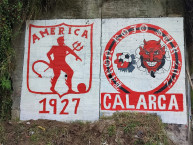 Mural - Graffiti - Pintadas - Mural de la Barra: Baron Rojo Sur &bull; Club: América de Cáli &bull; País: Colombia