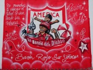 Mural - Graffiti - Pintada - Mural de la Barra: Baron Rojo Sur • Club: América de Cáli