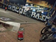 Mural - Graffiti - Pintada - "Engativá - Bogotá" Mural de la Barra: Blue Rain &bull; Club: Millonarios