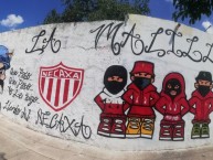 Mural - Graffiti - Pintadas - Mural de la Barra: Comando Rojiblanco • Club: Club Necaxa • País: México