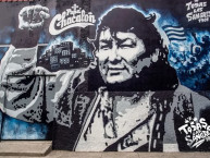 Mural - Graffiti - Pintada - "*PAPA CHACALON* TODAS LAS SANGRES - ALIANZA LIMA" Mural de la Barra: Comando SVR &bull; Club: Alianza Lima