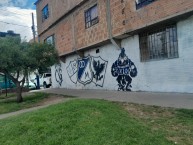 Mural - Graffiti - Pintadas - "MURAL CUIDAD GALLINA Z19" Mural de la Barra: Comandos Azules &bull; Club: Millonarios &bull; País: Colombia