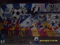 Mural - Graffiti - Pintada - Mural de la Barra: Comandos Azules • Club: Millonarios