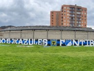 Mural - Graffiti - Pintada - Mural de la Barra: Comandos Azules • Club: Millonarios