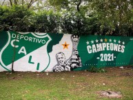 Mural - Graffiti - Pintada - Mural de la Barra: Frente Radical Verdiblanco • Club: Deportivo Cali